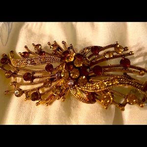 ⬇️Vintage Topaz & Citrine Brooch/Necklace- Marked Down